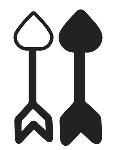 Plantilla de flecha de Corazón S1501